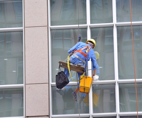 Waxing Buffing Floors